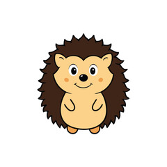 Fototapeta premium hedgehog cartoon illustration