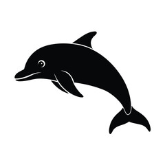 Fototapeta premium dolphin isolated on white background