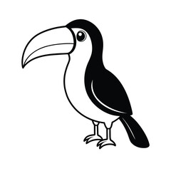Obraz premium toucan on a white background