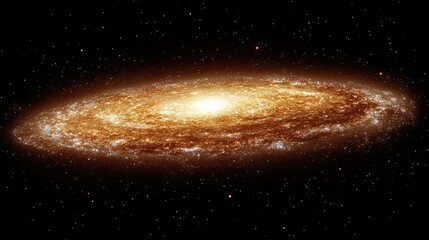 Spiral galaxy in space, cosmic background, astronomical image, science education