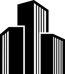 Buildings icons vector