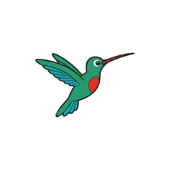 Obraz premium hummingbird vector illustration