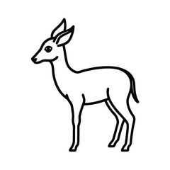 Fototapeta premium deer silhouette vector