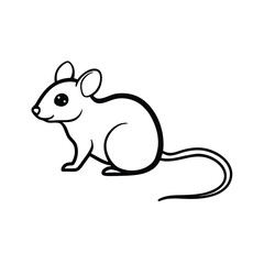 Fototapeta premium vector illustration of a mouse