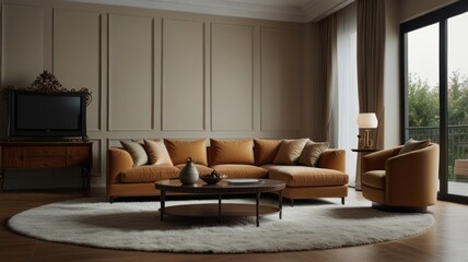 Luxurious living room interior