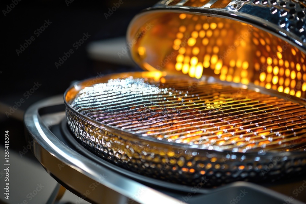 Poster a close-up shot of a grill filled with various types of food