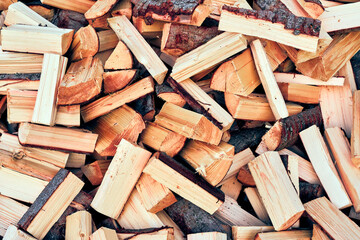 firewood from spruce
