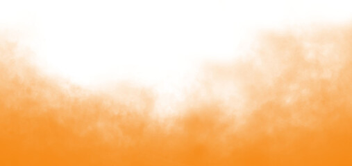 abstract orange smoke effect rising on transparent background with fog steam vapor overlay and fire color for design decoration png © chroniclez studio