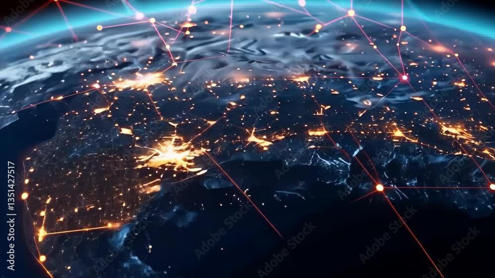 Aufkleber Achieving Global Network Connectivity through the Implementation of Advanced Technology Interfaces and Protocols That Enhance Communication and Efficiency in Various Sectors and Industries