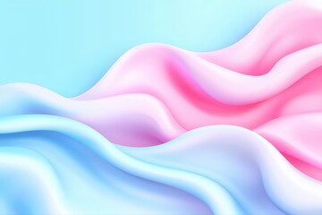 Soft Waves of Blue and Pink Fabric Textures