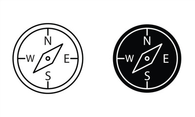 compass icon. vector illustration