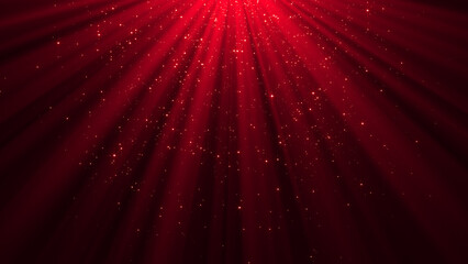 shiny red stars glitter flying and light flare , new year and christmas , cosmetics and beauty social media social media background  © AIDIN