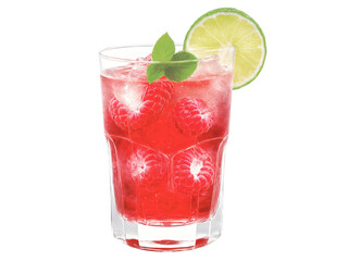 Raspberry Lime Rickey A tangy, refreshing drink made with fresh raspberries, lime juice, and soda water. It's light, slightly sweet,