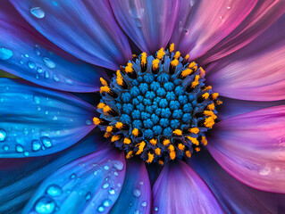 Obraz premium macro photography of cornflower