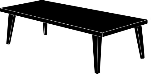 wooden table isolated on white