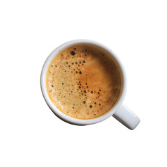 cup of coffee isolated on white