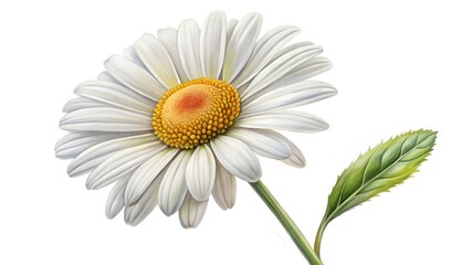 Fototapeta premium daisy isolated on white background