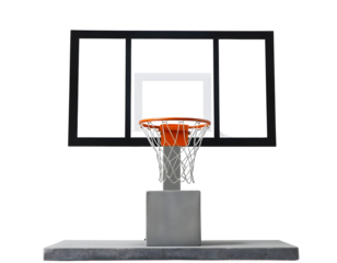 Basketball hoop isolated on a transparent background