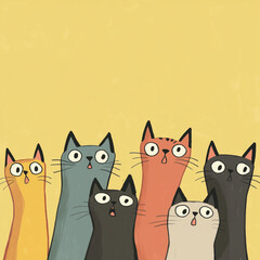 vector illustration of a cat