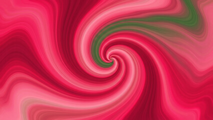 Obraz premium A lively abstract backdrop showcasing a dynamic blend of pink, red, and green shades, characterized by a smooth, marble-inspired texture