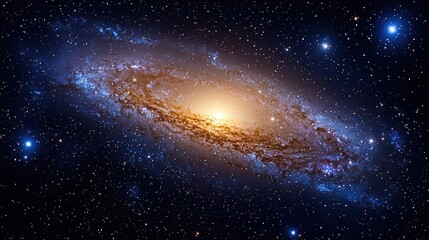 Spiral galaxy in deep space (1)