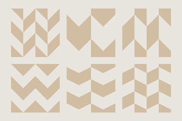 Simple geometric pattern. Simple geometric shape with triangle. Simple geometrical figure for your project. Basic vector print.