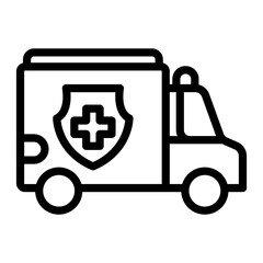 Vector Design Ambulance Icon Style