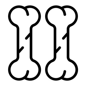 Vector Design Bone Icon Style