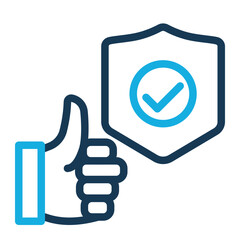 Reliability Icon Trendy Line Color Style for Credibility Pack Icon Themes