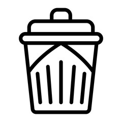 Vector Design Trash Can Icon Style