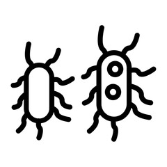 Bacteria Icon Style