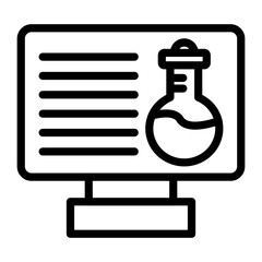 Online Chemistry Icon Style
