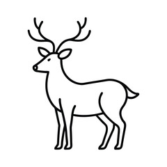 santa claus reindeer in motion vector illustration