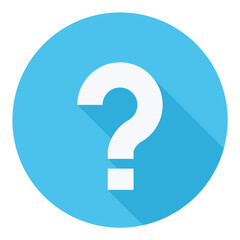 Question mark bubble icon representing inquiry, help, or customer support assistance.