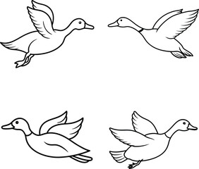 Fototapeta premium duck, ducks, cartoon duck, duck outline, duck drawing, black and white duck, vector duck, duck clipart, duck line art, duck contour, animal outline, farm animal, cute duck, baby duck, duck doodle, chi