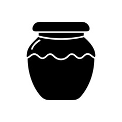 Jar of honey vector illustration