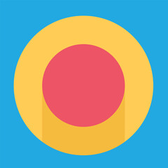 Flat icon isolated on background, symbolizing simplicity and modern design.