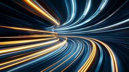 Abstract Speed of Light Tunnel.