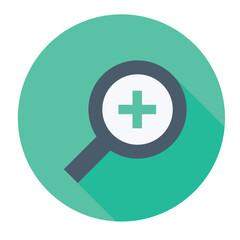 Obraz premium Zoom in icon representing magnification, focus, and detailed content exploration.