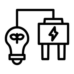 Green Energy Icon Style