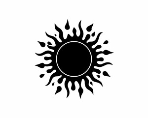 creative details Melting Sun Icon vector illustration