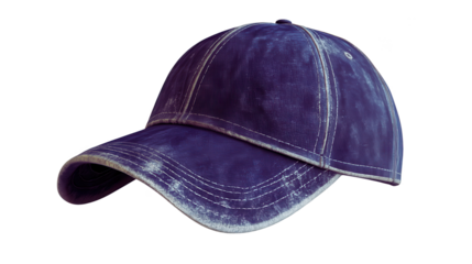 Blue Cap with White Stitching, Apparel Item, Transparent PNG