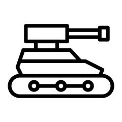 Army Tank Icon Style