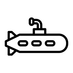 Army Submarine Icon Style