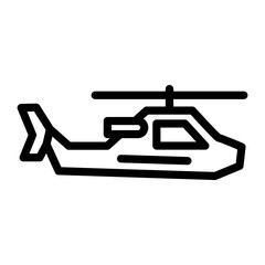 Army Helicopter Icon Style