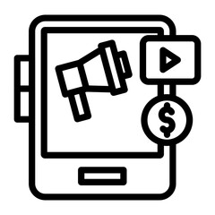 Mobile Marketing Icon Style