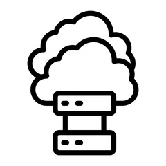 Cloud Storage Icon Style