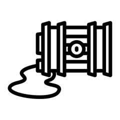 Oil Spill Icon Style
