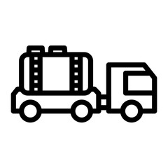 Oil Tanker Icon Style