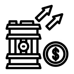 Oil Stock Market Icon Style